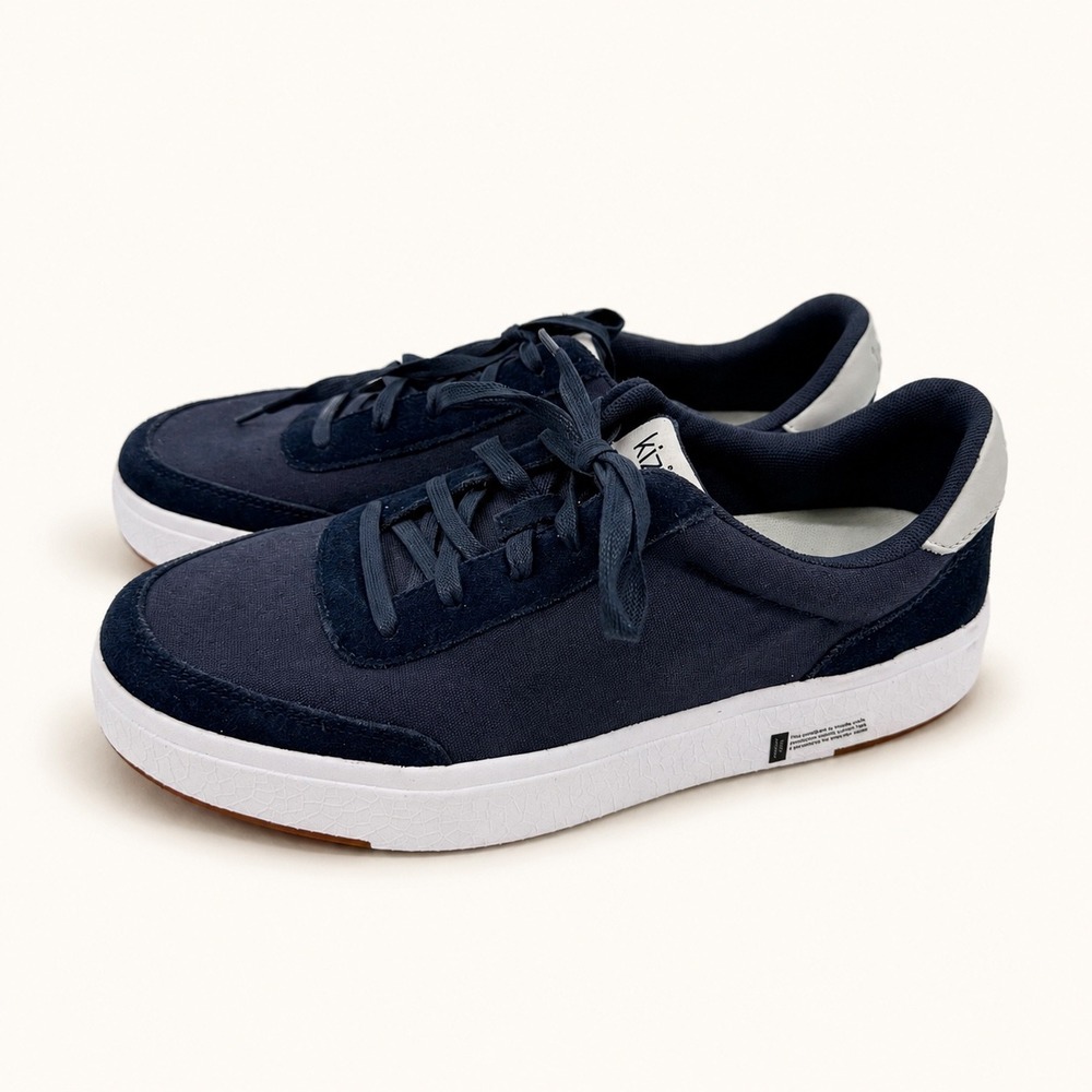 NEW Kizik Prague Men 9W Women 10.5W Canvas Suede Sneakers Hands Free Comfort